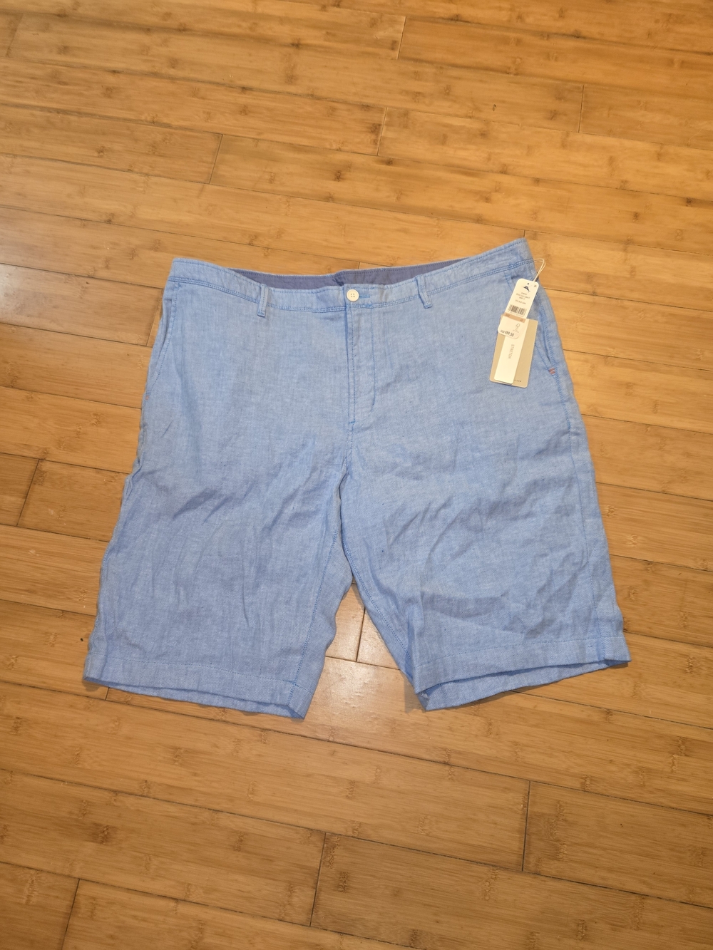 NWT Tommy Bahama Linen/Cotton Shorts Men's Size 42 Blue